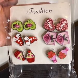 Cute & Vibrant Wood Earrings